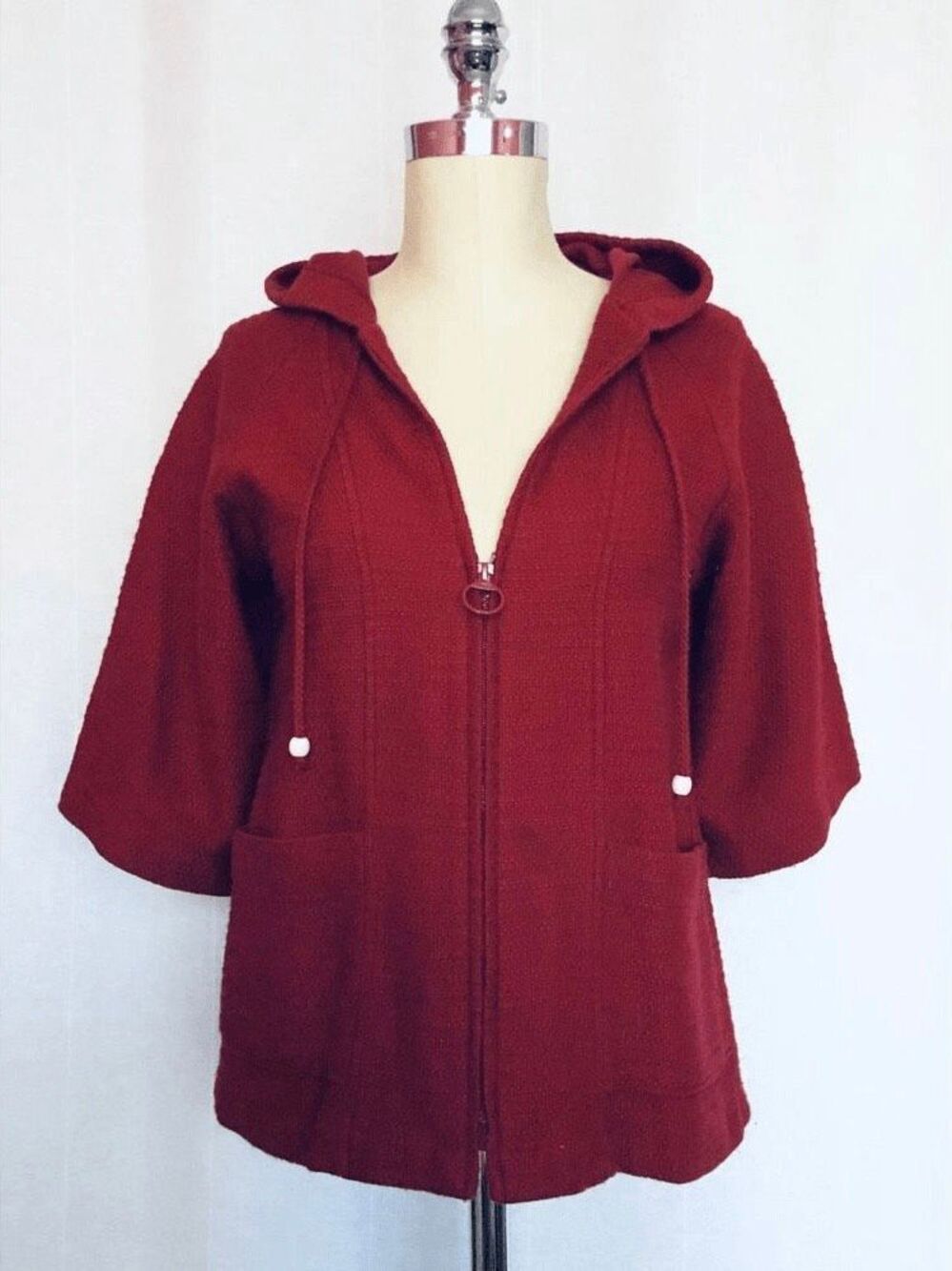 Built by Wendy Hooded Zip Front Jacket Women’s XS